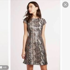 ELIE TAHARI Elissa Python Sequin Mini Dress